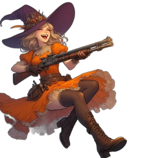 weapon, staff, concept art, fantasy art, pixel art, anime, dark, woman transparent PNG cut-out