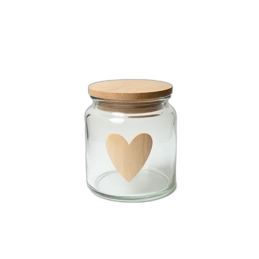 bottle, jewelry, 3d render, earth tones, clear, glass, jar, wooden transparent PNG cut-out