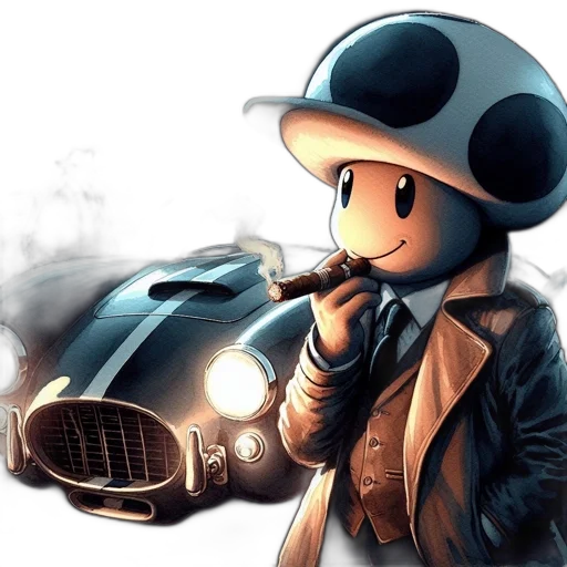 car, robot, weapon, hat, concept art, comic book art, pixel art, cartoon transparent PNG cut-out