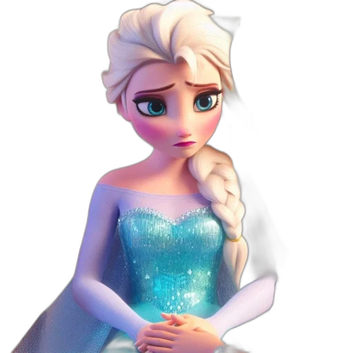 dress, 3d render, concept art, cartoon, photorealistic, snow, animated, scene transparent PNG cut-out