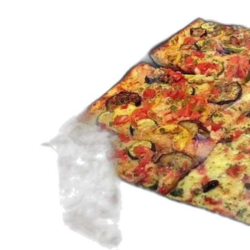 food, 3d render, photorealistic, display, vegetable, pizzas, signs, indicating transparent PNG cut-out