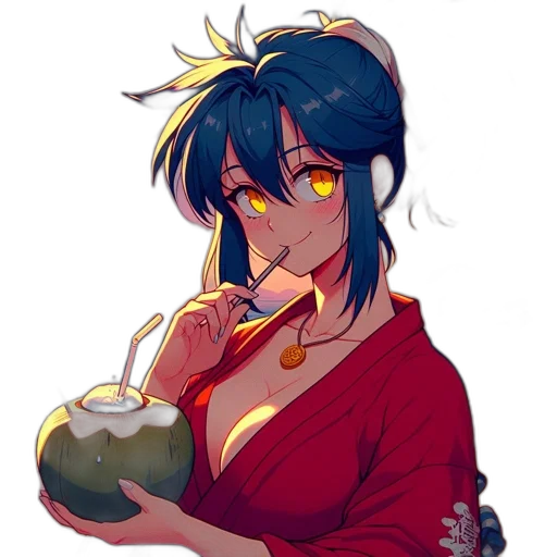 food, dragon, staff, crown, anime, fantasy art, pixel art, watercolor transparent PNG cut-out