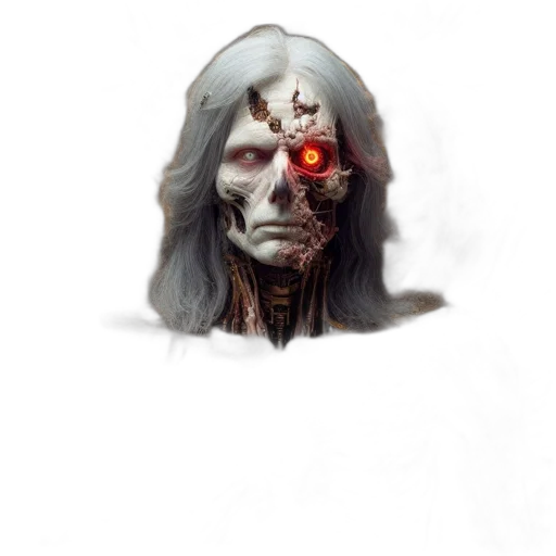 face, mask, creature, robot, concept art, fantasy art, photorealistic, comic book art transparent PNG cut-out