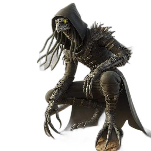 mask, creature, concept art, fantasy art, 3d render, post-apocalyptic, scene, features transparent PNG cut-out