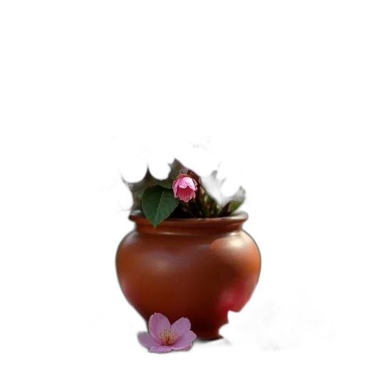 crown, flower, hat, creature, 3d render, photorealistic, concept art, fantasy art transparent PNG cut-out