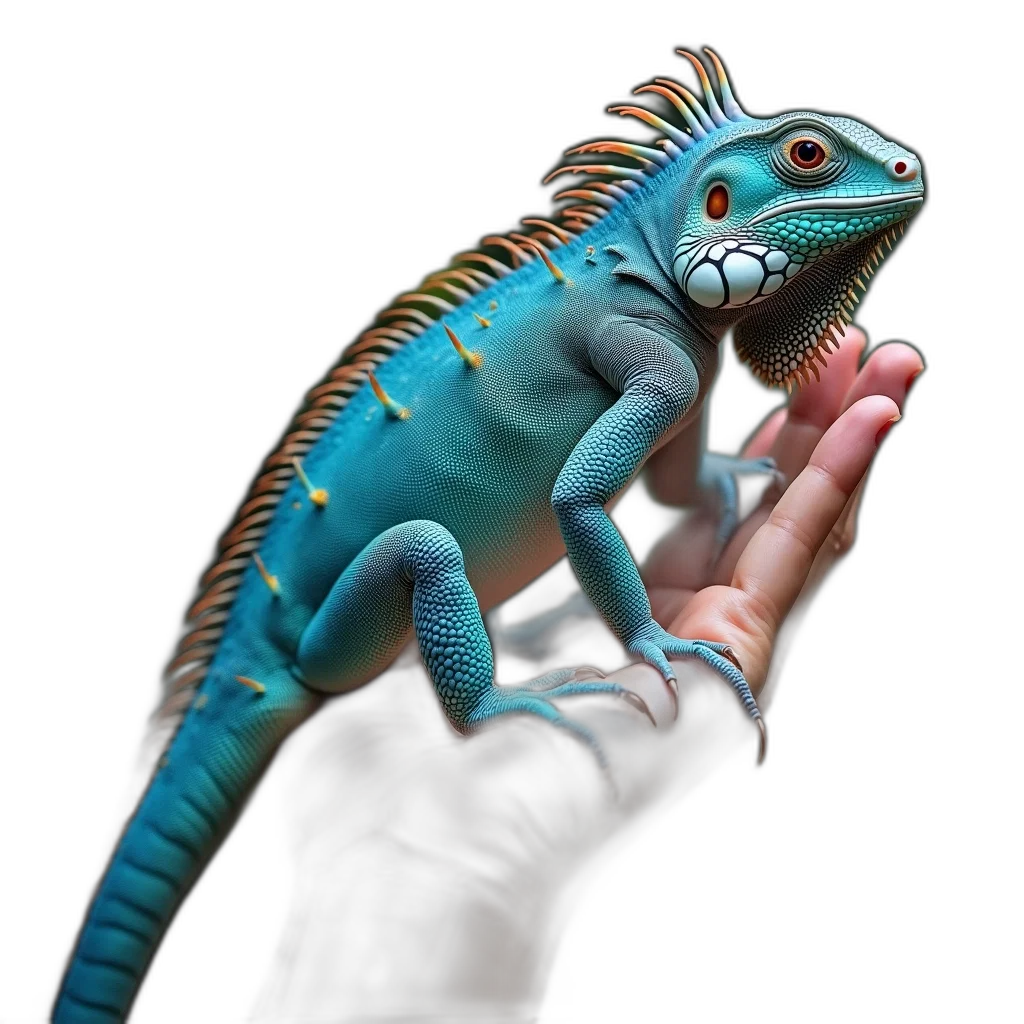 dragon, creature, animal, staff, 3d render, photorealistic, concept art, fantasy art transparent PNG cut-out
