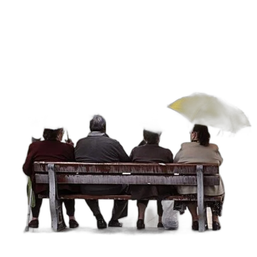 umbrella, furniture, staff, jacket, concept art, 3d render, photorealistic, rain transparent PNG cut-out