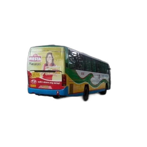 3d render, photorealistic, oil painting, colorful, bus, advertises, fiesta, macaroni transparent PNG cut-out