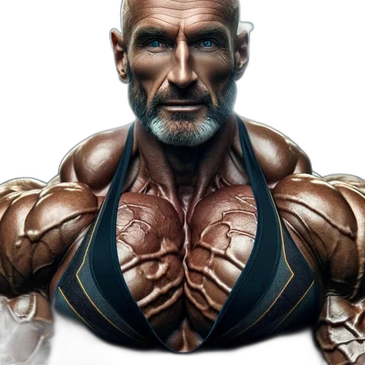 face, 3d render, photorealistic, concept art, comic book art, muscular, man, shaved transparent PNG cut-out