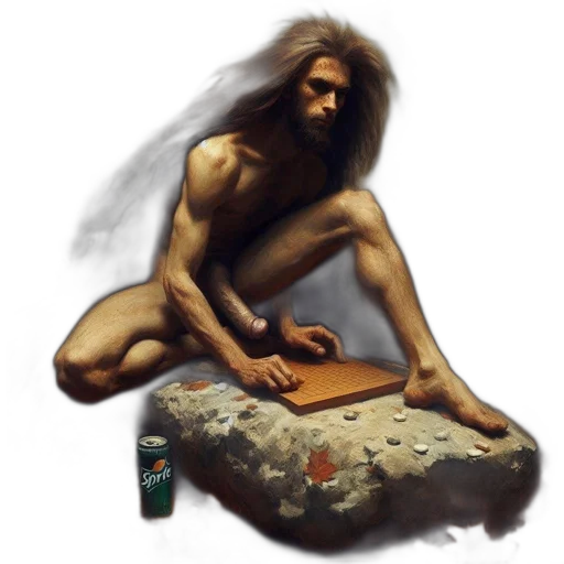creature, hair, concept art, photorealistic, fantasy art, oil painting, forest, fire transparent PNG cut-out