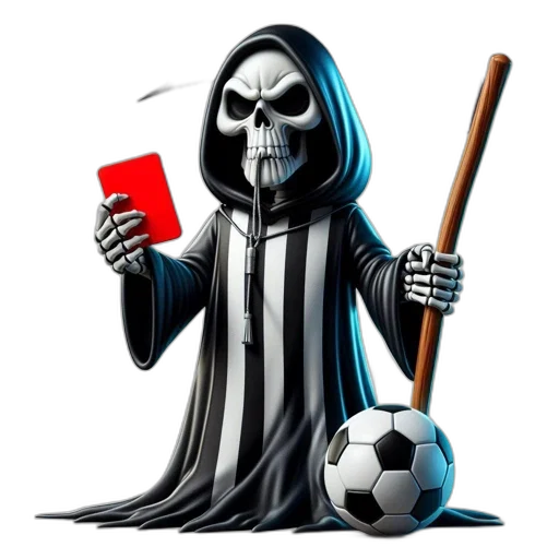 concept art, comic book art, grim, reaper, dressed, black, robe, holds transparent PNG cut-out