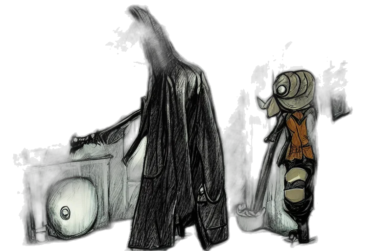 mask, robot, weapon, staff transparent PNG cut-out