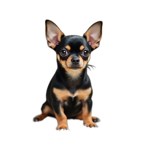animal, staff, creature, face, photorealistic, 3d render, small, chihuahua transparent PNG cut-out