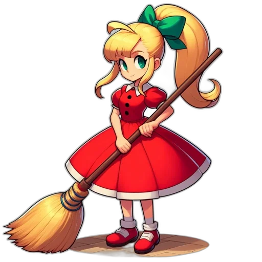 staff, dress, weapon, robot, pixel art, cartoon, anime, concept art transparent PNG cut-out