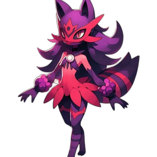 creature, staff, animal, dress, concept art, pixel art, fantasy art, anime transparent PNG cut-out