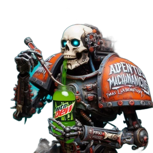 robot, weapon, bottle, concept art, fantasy art, 3d render, photorealistic, intricately transparent PNG cut-out