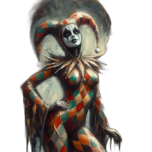 mask, dress, creature, face, concept art, fantasy art, comic book art, watercolor transparent PNG cut-out
