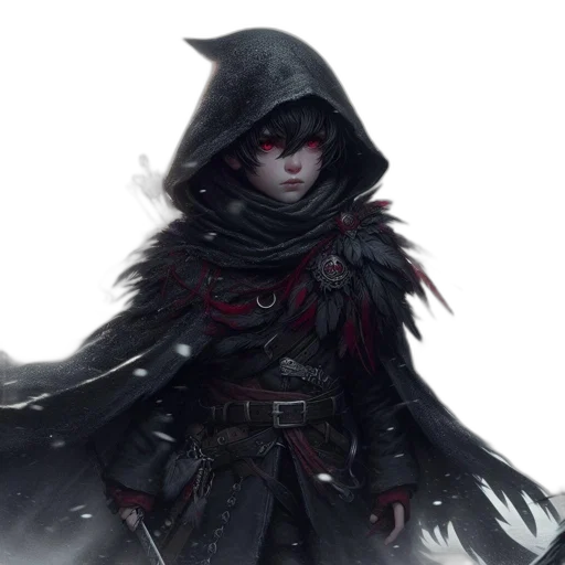 jacket, mask, weapon, sword, concept art, fantasy art, comic book art, cyberpunk transparent PNG cut-out