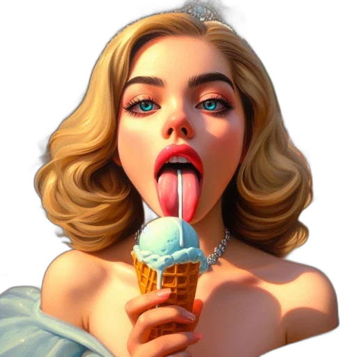 food, face, staff, photorealistic, concept art, cartoon, 3d render, neon lights transparent PNG cut-out