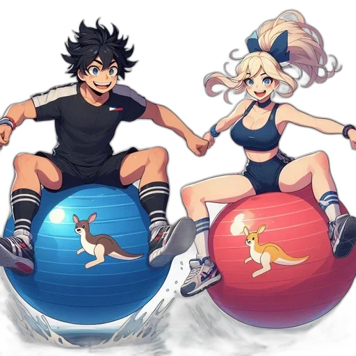 anime, concept art, cartoon, pixel art, monochrome, two, animated, characters transparent PNG cut-out