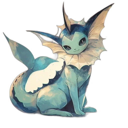dragon, creature, staff, animal, concept art, fantasy art, pixel art, watercolor transparent PNG cut-out