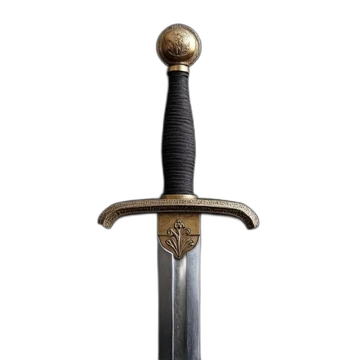 sword, weapon, staff, crown, fantasy art, 3d render, concept art, close transparent PNG cut-out