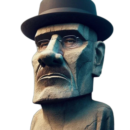 face, hat, mask, robot, 3d render, concept art, photorealistic, cartoon transparent PNG cut-out