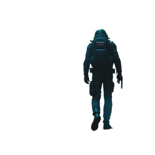 jacket, robot, creature, mask transparent PNG cut-out
