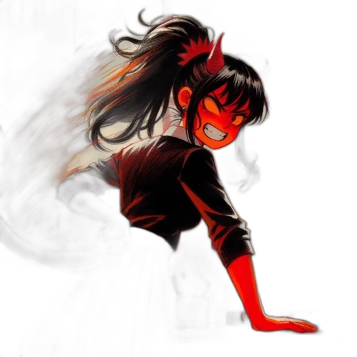 dragon, comic book art, concept art, fantasy art, anime, fire, red, angered transparent PNG cut-out