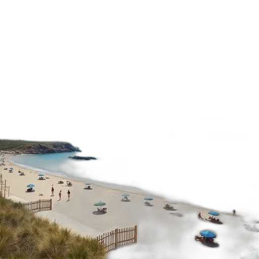 photorealistic, 3d render, concept art, beach, fog, underwater, sunny, scene transparent PNG cut-out