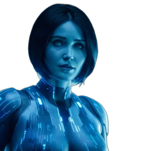 robot, comic book art, concept art, cyberpunk, fantasy art, blue, individual, likely transparent PNG cut-out