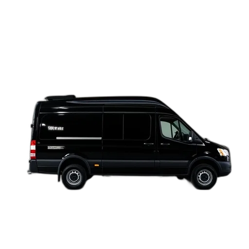 car, 3d render, small, black transparent PNG cut-out