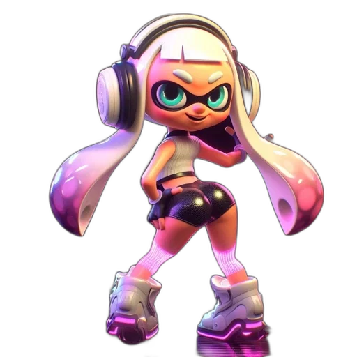 weapon, dress, jacket, mask, concept art, 3d render, vaporwave, pixel art transparent PNG cut-out