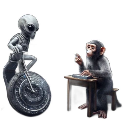 creature, robot, concept art, fantasy art, 3d render, comic book art, outer space, extraterrestrial transparent PNG cut-out