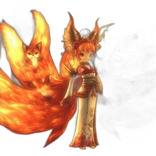 staff, dragon, fantasy art, concept art, watercolor, pixel art, fire, golden transparent PNG cut-out