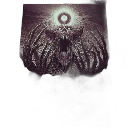 creature, mask, face, animal, concept art, fantasy art, comic book art, watercolor transparent PNG cut-out