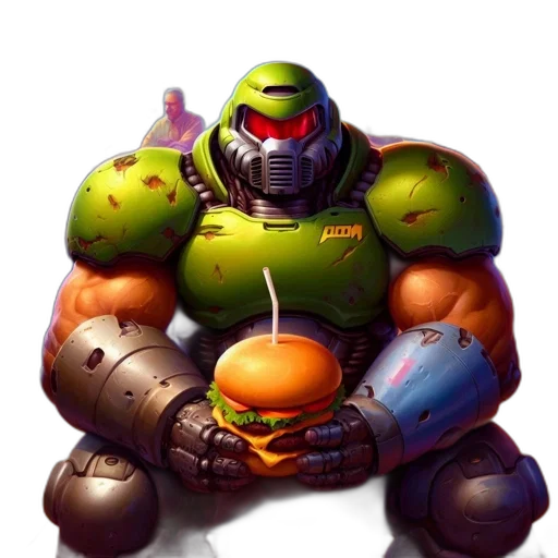 robot, food, weapon, animal, concept art, pixel art, 3d render, fantasy art transparent PNG cut-out