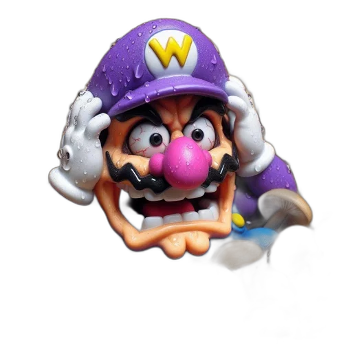 crown, mask, weapon, hat, 3d render, concept art, figure, resembling transparent PNG cut-out