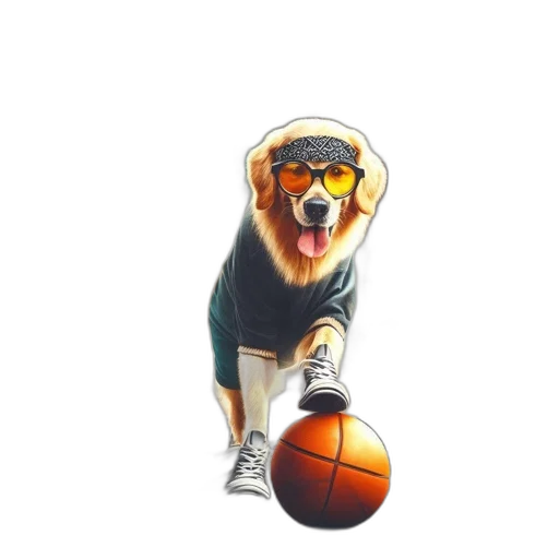 animal, 3d render, cartoon, concept art, photorealistic, busy, basketball, court transparent PNG cut-out