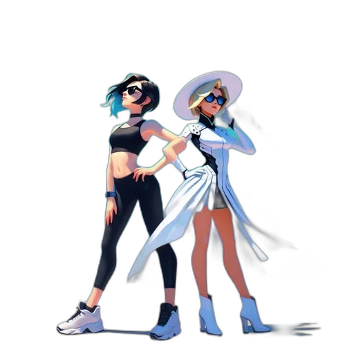 staff, concept art, comic book art, pixel art, fantasy art, neon lights, outer space, blue transparent PNG cut-out