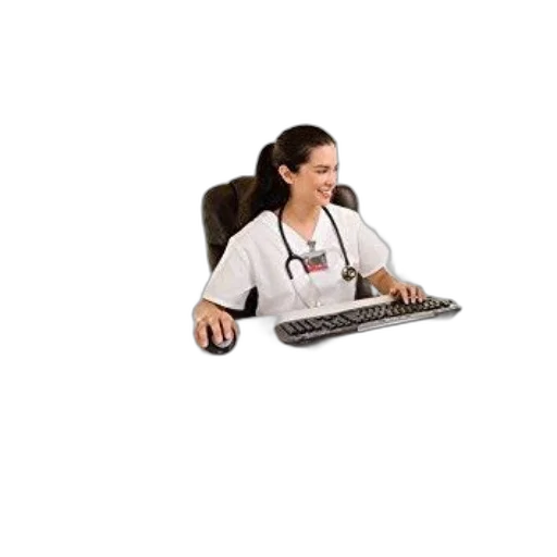 staff, furniture, 3d render, promotional, image, nursing, course, package transparent PNG cut-out
