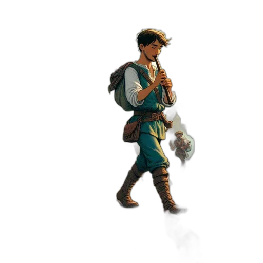 staff, hat, sword, weapon, concept art, fantasy art, pixel art, 3d render transparent PNG cut-out