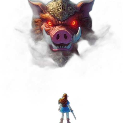 mask, face, creature, animal, concept art, fantasy art, pixel art, watercolor transparent PNG cut-out
