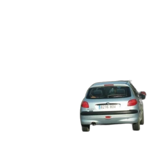 car, 3d render, photorealistic, concept art, pixel art, silver, license, plate transparent PNG cut-out