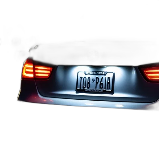 car, 3d render, photorealistic, first, image, shows, close-up, rear transparent PNG cut-out