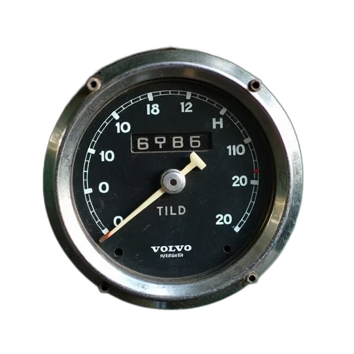 jewelry, car, vintage, speedometer, black, face, white, numbers transparent PNG cut-out