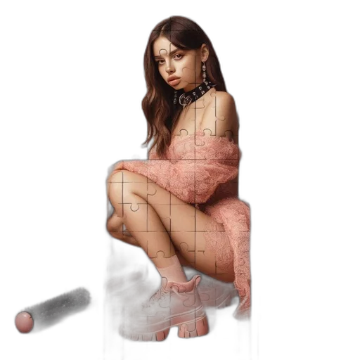 dress, furniture, shoes, hair, pixel art, concept art, photorealistic, fantasy art transparent PNG cut-out