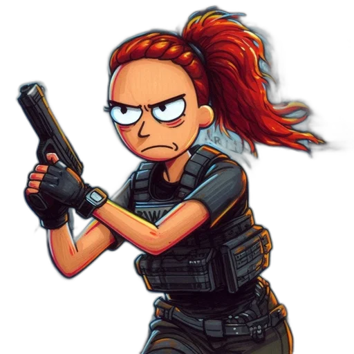 weapon, staff, pixel art, cartoon, concept art, comic book art, animated, woman transparent PNG cut-out