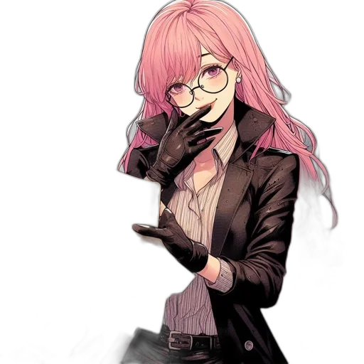jacket, staff, weapon, dress, concept art, anime, pixel art, cartoon transparent PNG cut-out