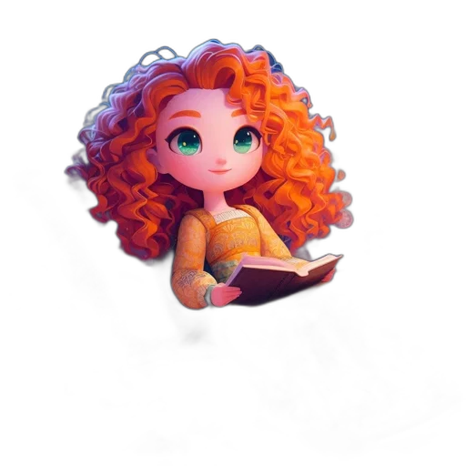 hair, crown, jewelry, staff, fantasy art, 3d render, concept art, pixel art transparent PNG cut-out